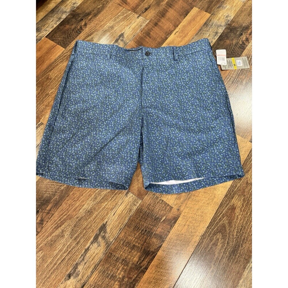NEW PGA TOUR Men's Golf Shorts Blue Sailboats Size 40 Moisture Wicking, Stretch